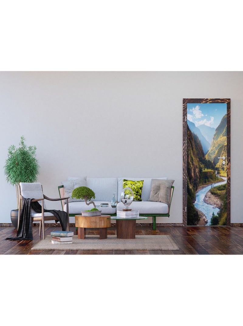 Poster Thème Coloured Boards - 90 x 202 cm Multicolore - Kiabi