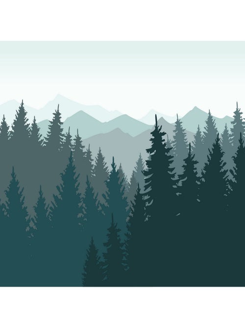 Poster Thème Deep In The Forest - 375 x 270 cm - Kiabi