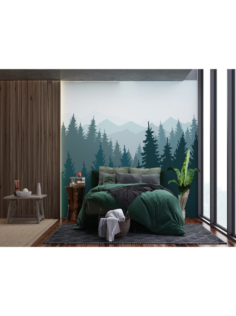 Poster Thème Deep In The Forest - 375 x 270 cm Multicolore - Kiabi