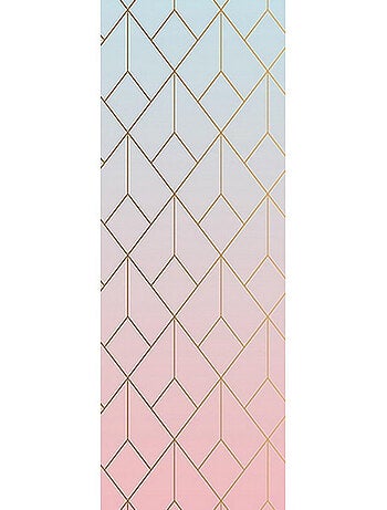 Poster Thème degradé de rose et bleu- 90 x 270 cm