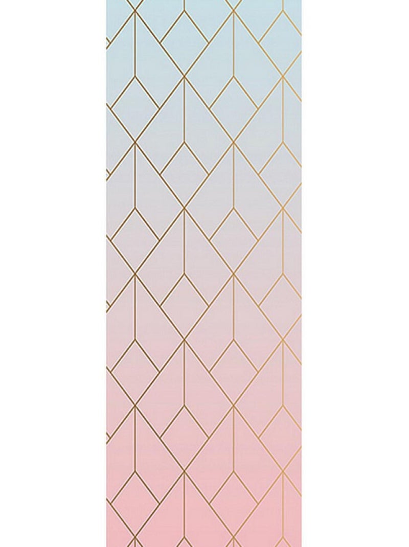 Poster Thème degradé de rose et bleu- 90 x 270 cm Multicolore - Kiabi