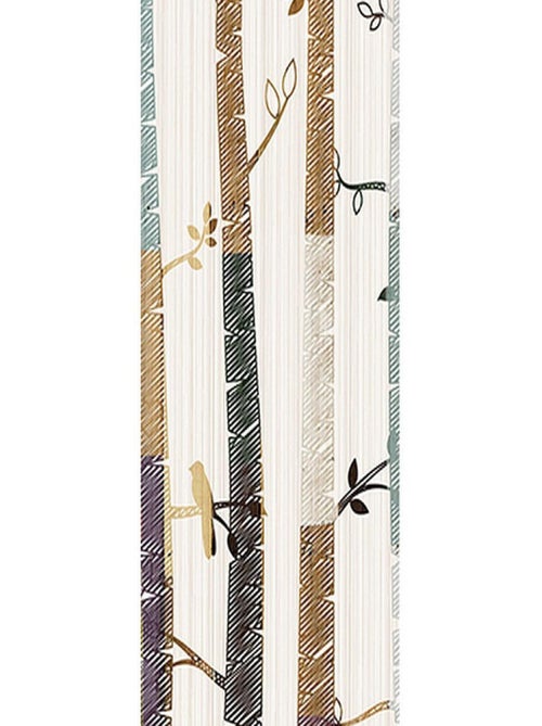 Poster Thème dessin de tronc d'arbre - 90 x 270 cm - Kiabi