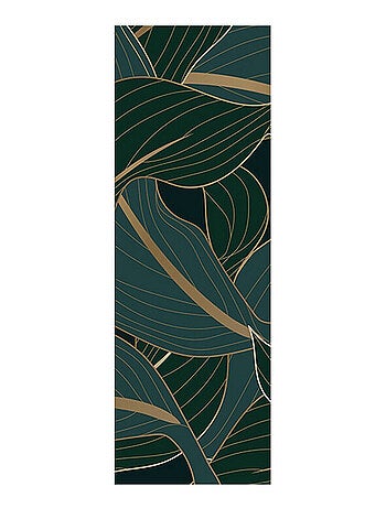 Poster Thème Feuilles Vert Foncé - 90 x 270 cm