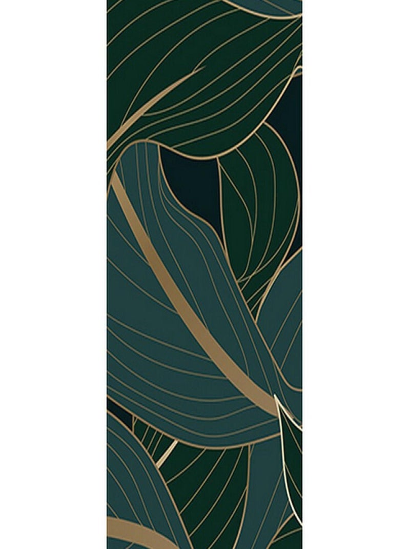 Poster Thème Feuilles Vert Foncé - 90 x 270 cm Multicolore - Kiabi