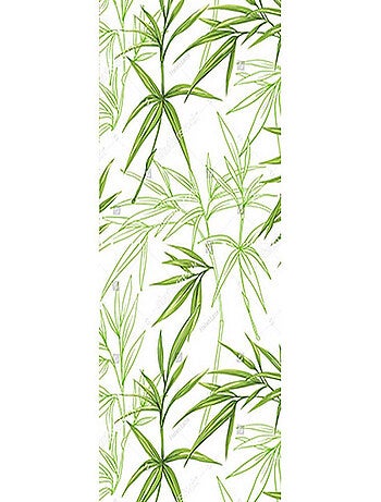 Poster Thème Feuilles Vertes - 90 x 270 cm