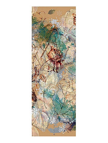 Poster Thème fleurs abstrait - 90 x 270 cm