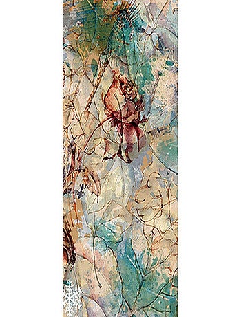 Poster Thème fleurs abstrait - 90 x 270 cm