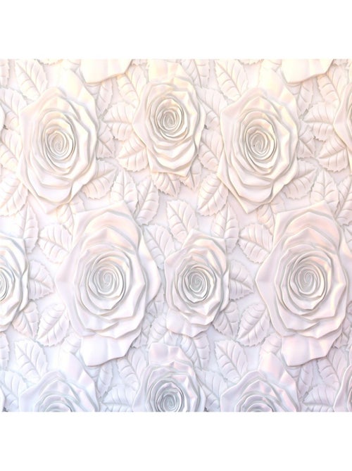 Poster Thème fleurs blanches- 360 x 270 cm - Kiabi