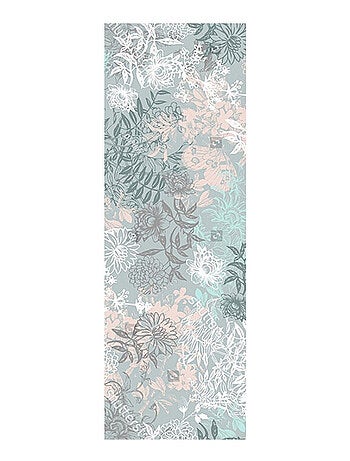 Poster Thème fleurs bleue - 90 x 270 cm