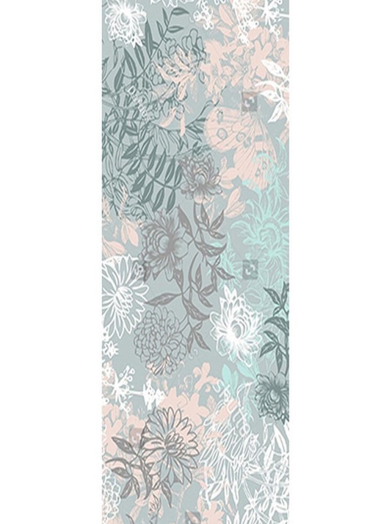 Poster Thème fleurs bleue - 90 x 270 cm Multicolore - Kiabi
