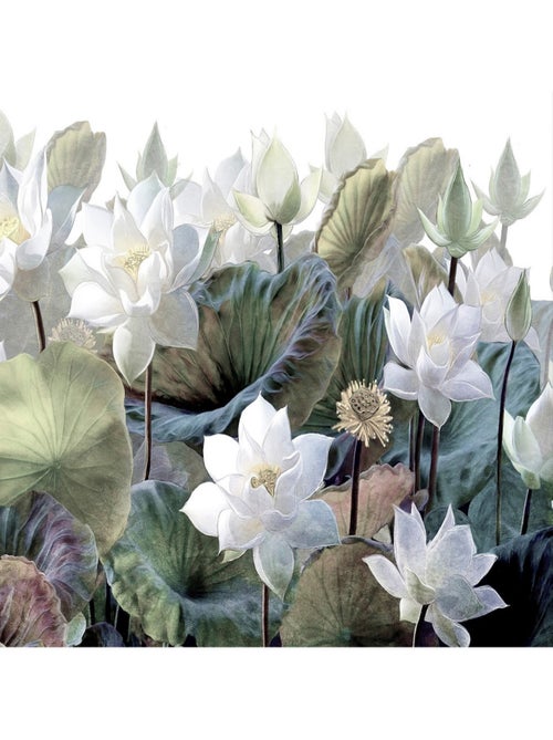 Poster Thème Fleurs en Relief -Emboss Flowers - 375 x 270 cm - Kiabi