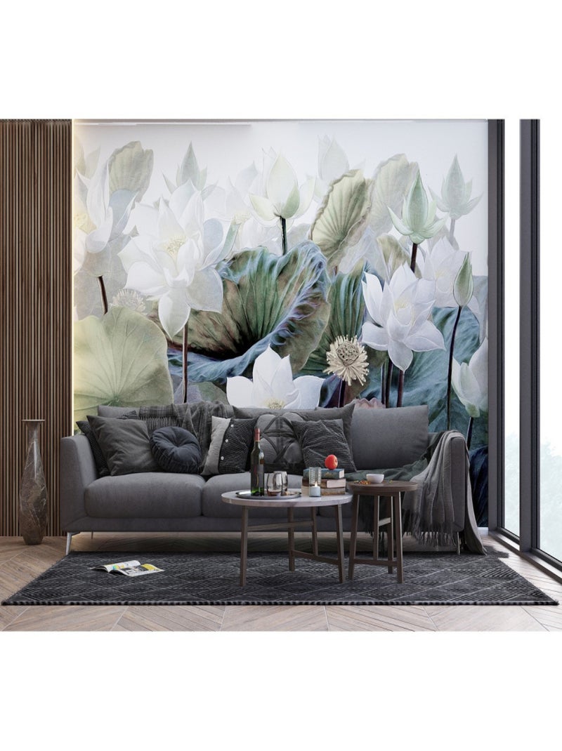 Poster Thème Fleurs en Relief -Emboss Flowers - 375 x 270 cm Multicolore - Kiabi