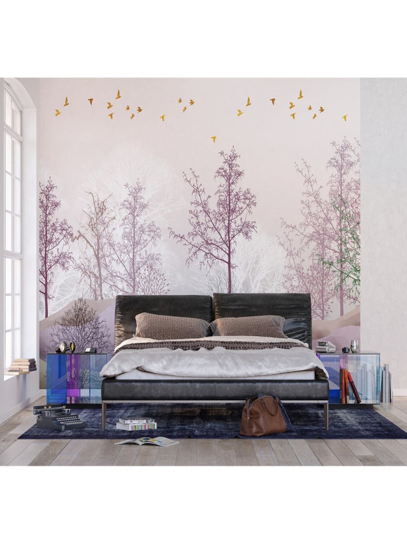 Poster Thème Fôret Magique -Magic Forest - 375 x 270 cm Multicolore - Kiabi