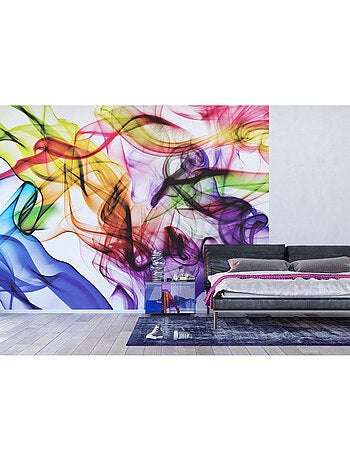 Poster Thème fumée colorée - 360 x 270 cm