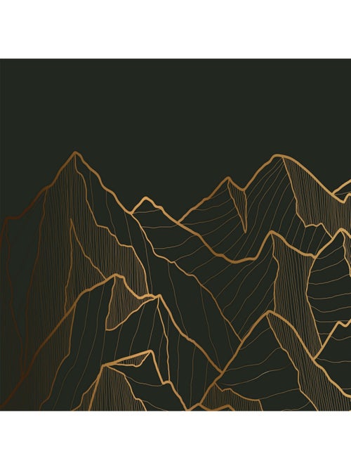 Poster Thème Golden Mountain - 375 x 270 cm - Kiabi