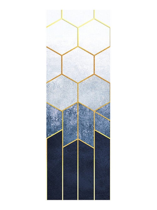 Poster Thème hexagone bleu - 90 x 270 cm - Kiabi