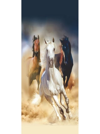 Poster Thème Horses - 90 x 202 cm