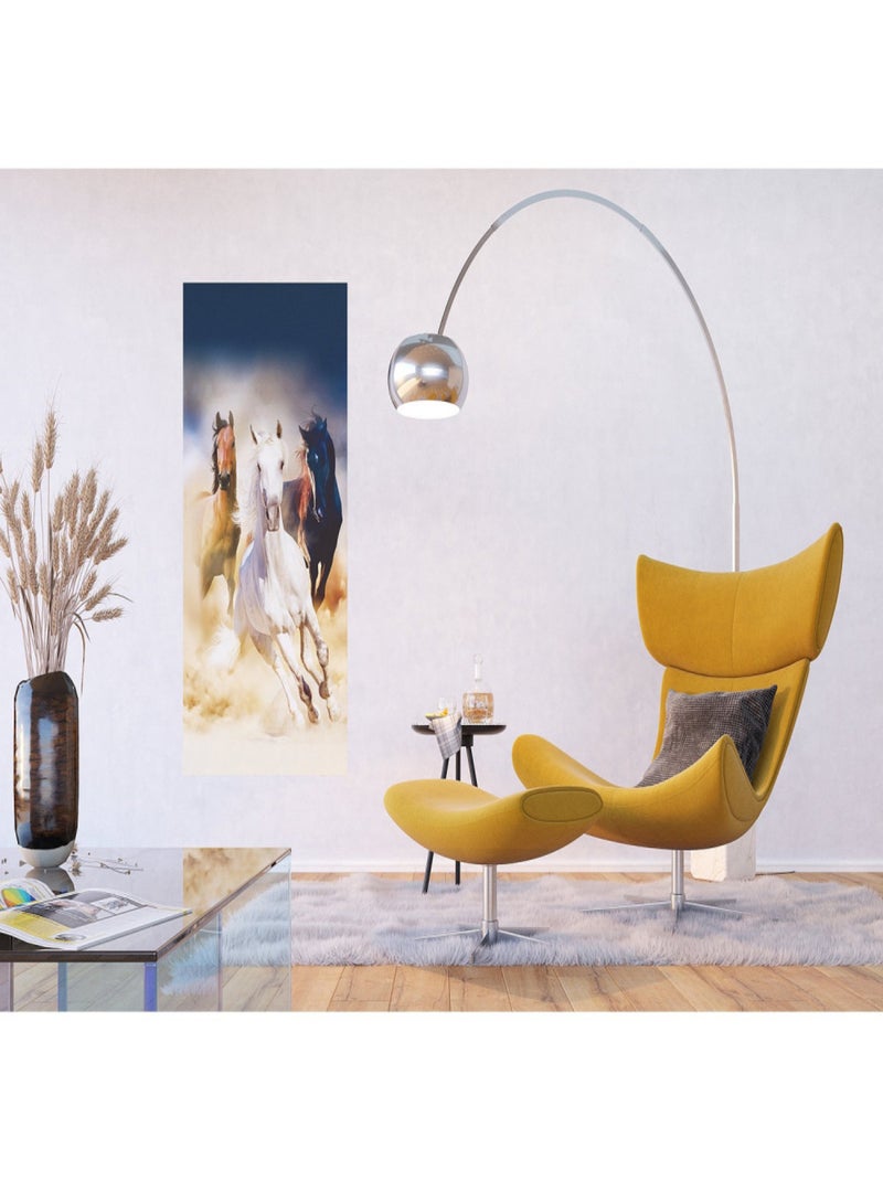 Poster Thème Horses - 90 x 202 cm Multicolore - Kiabi