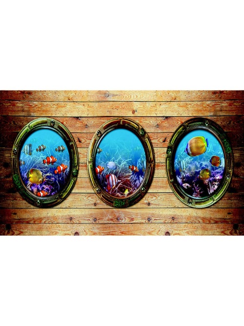 Poster Thème Illuminator Sea Life - 202 x 90 cm - Kiabi