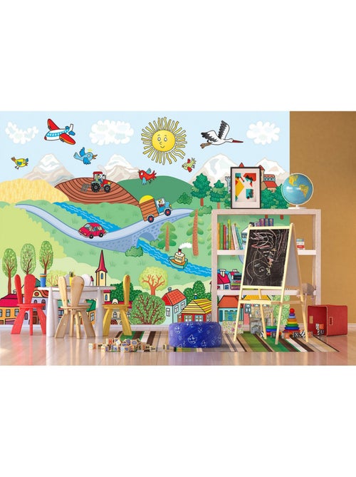 Poster Thème la ferme- 375 x 270 cm - Kiabi