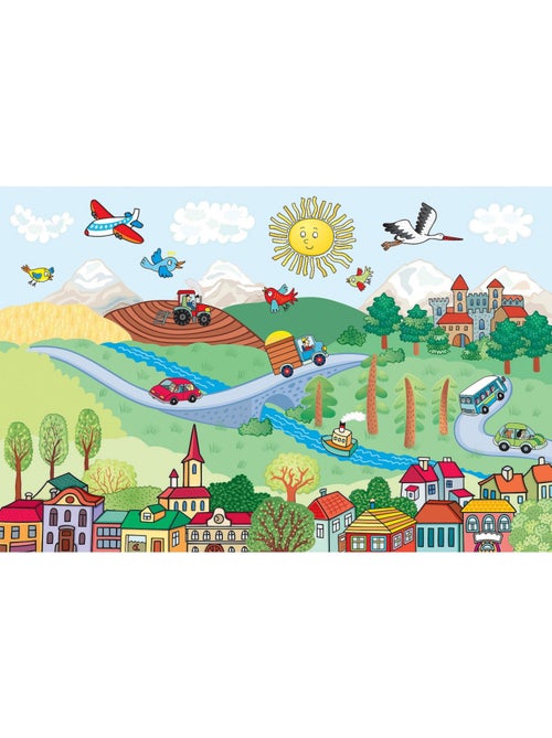 Poster Thème la ferme- 375 x 270 cm - Kiabi