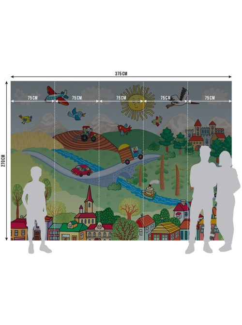 Poster Thème la ferme- 375 x 270 cm - Kiabi