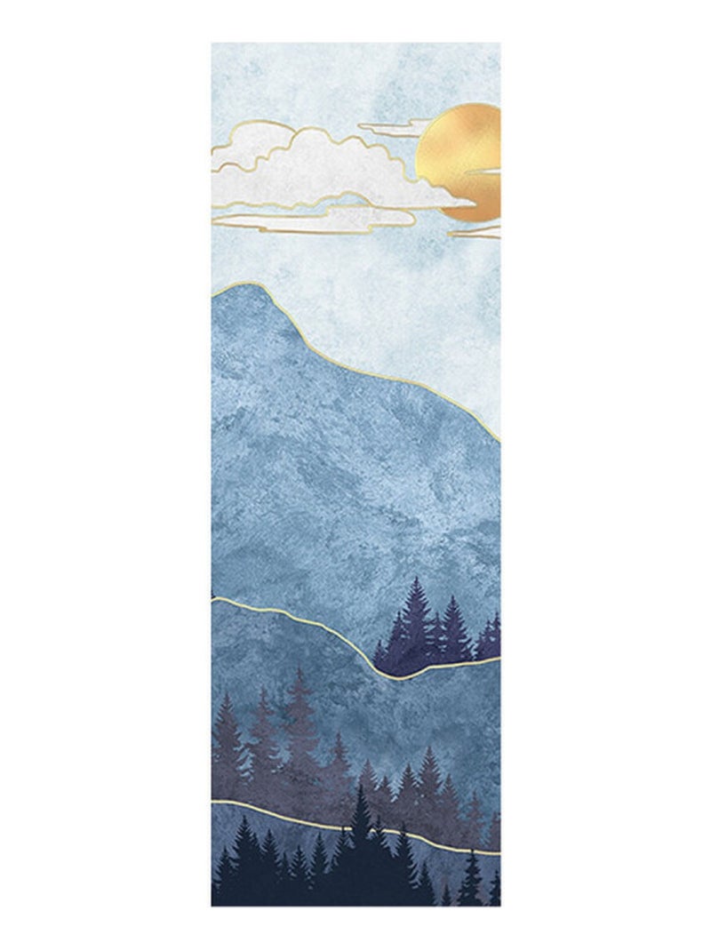 Poster Thème montagne bleue - 90 x 270 cm Multicolore - Kiabi