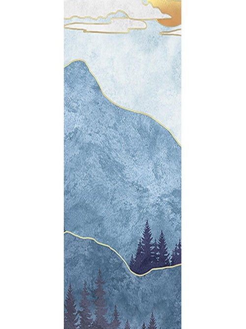 Poster Thème montagne bleue - 90 x 270 cm - Kiabi