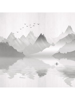 Poster Thème Montagne Brumeuse -Misty Mountain - 360 x 270 cm