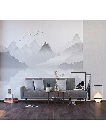 Poster Thème Montagne Brumeuse -Misty Mountain - 375 x 270 cm