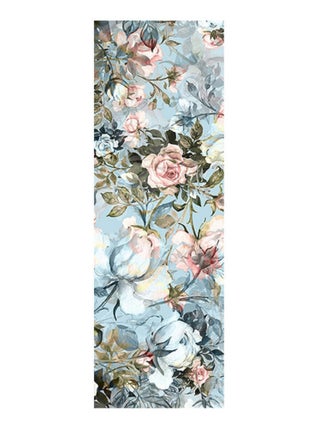 Poster Thème Motif Fleur Bleue - 90 x 270 cm