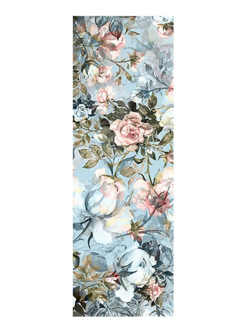 Poster Thème Motif Fleur Bleue - 90 x 270 cm - Kiabi
