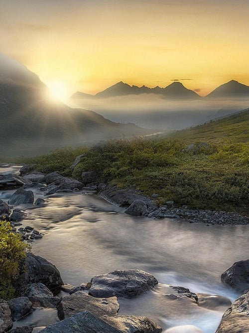 Poster Thème Mountain River - 360 x 270 cm - Kiabi
