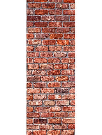 Poster Thème mur de brique rouge - 90 x 270 cm