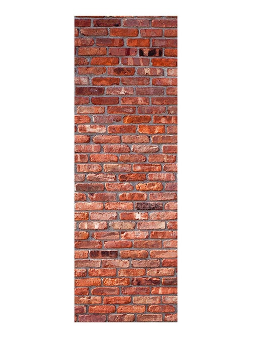 Poster Thème mur de brique rouge - 90 x 270 cm - Kiabi