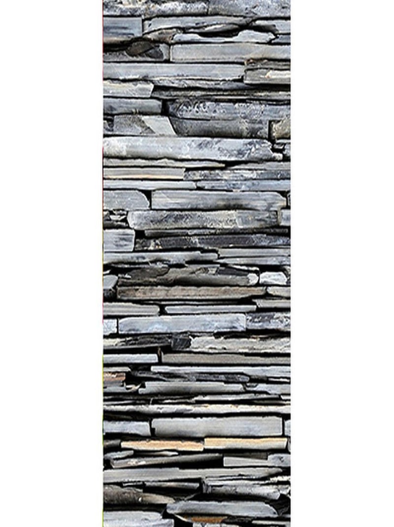 Poster Thème mur de pierre - 90 x 270 cm Multicolore - Kiabi