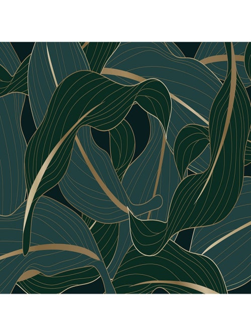 Poster Thème Night Leaves - 360 x 270 cm - Kiabi