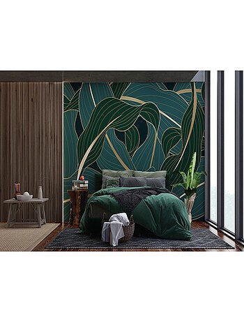 Poster Thème Night Leaves - 375 x 270 cm