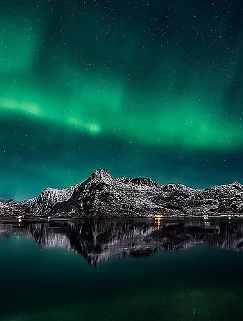 Poster Thème Northern Lights - 360 x 270 cm