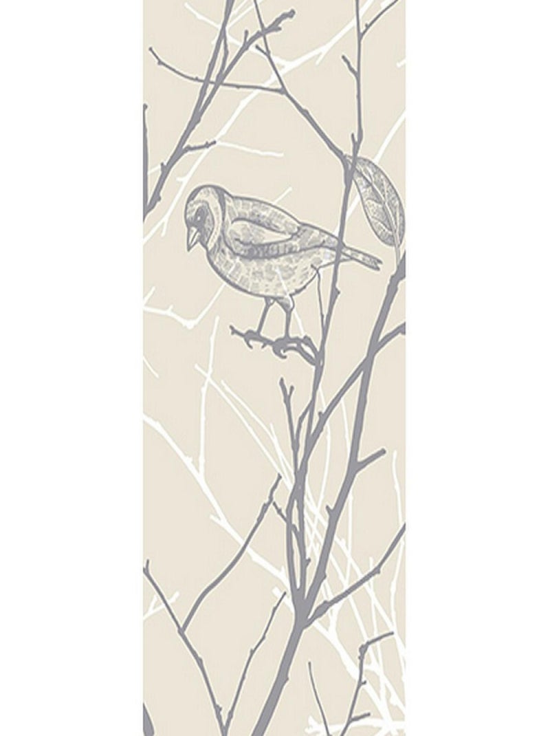 Poster Thème oiseau sur branche - 90 x 270 cm Multicolore - Kiabi