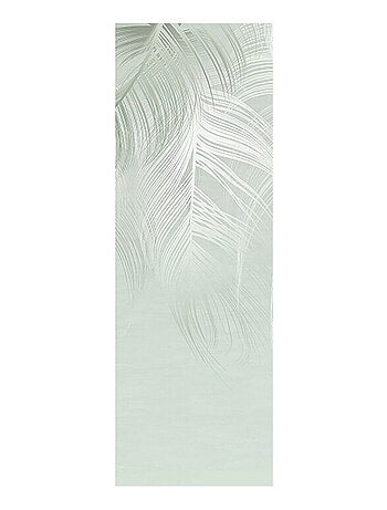 Poster Thème Plume Verte - 90 x 270 cm