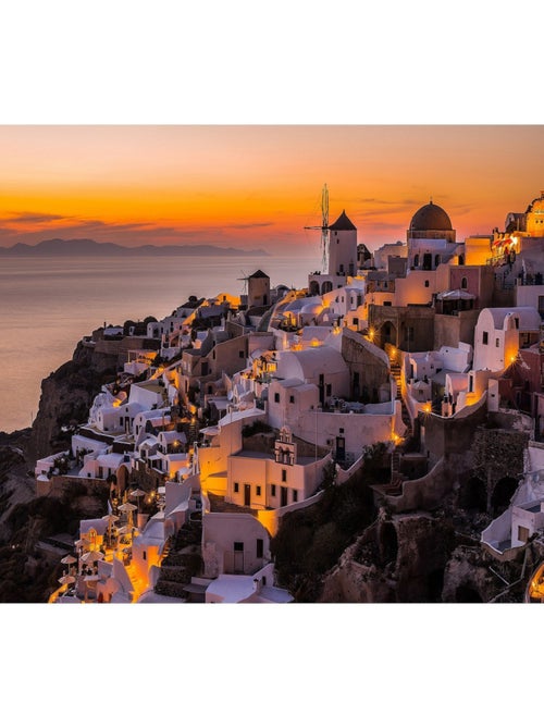 Poster Thème Santorini - 360 x 270 cm - Kiabi