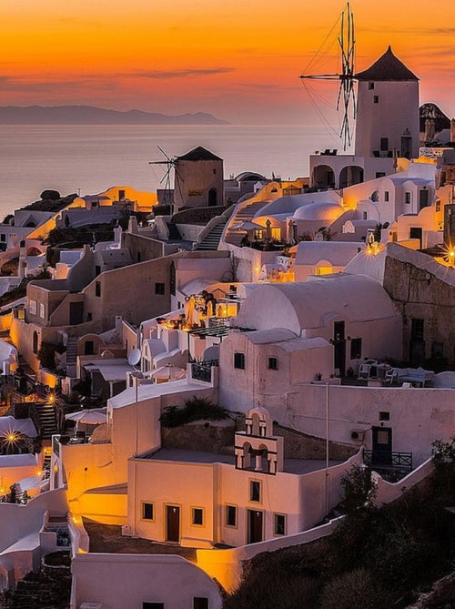 Poster Thème Santorini - 360 x 270 cm - Kiabi