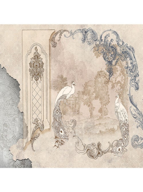 Poster Thème Style Moderne Rococo - 375 x 270 cm - Kiabi