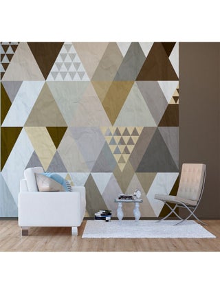 Poster Thème Triangles Multicolors - 360 x 254 cm