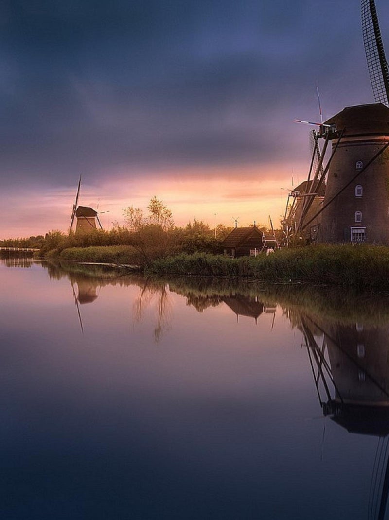 Poster Thème Windmill - 360 x 270 cm Multicolore - Kiabi