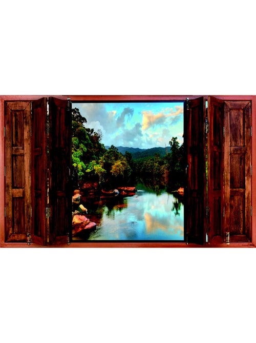 Poster Thème Window Nature - 202 x 90 cm - Kiabi