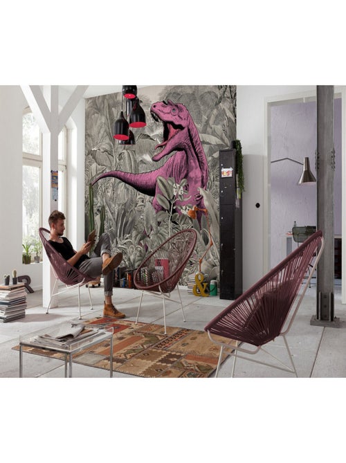 Poster XXL - Tyrannosaure rose -  l350 x h280 cm - Kiabi