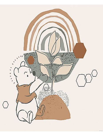 Poster XXL - Winnie l'ourson plante un arbre 300 x 280 cm