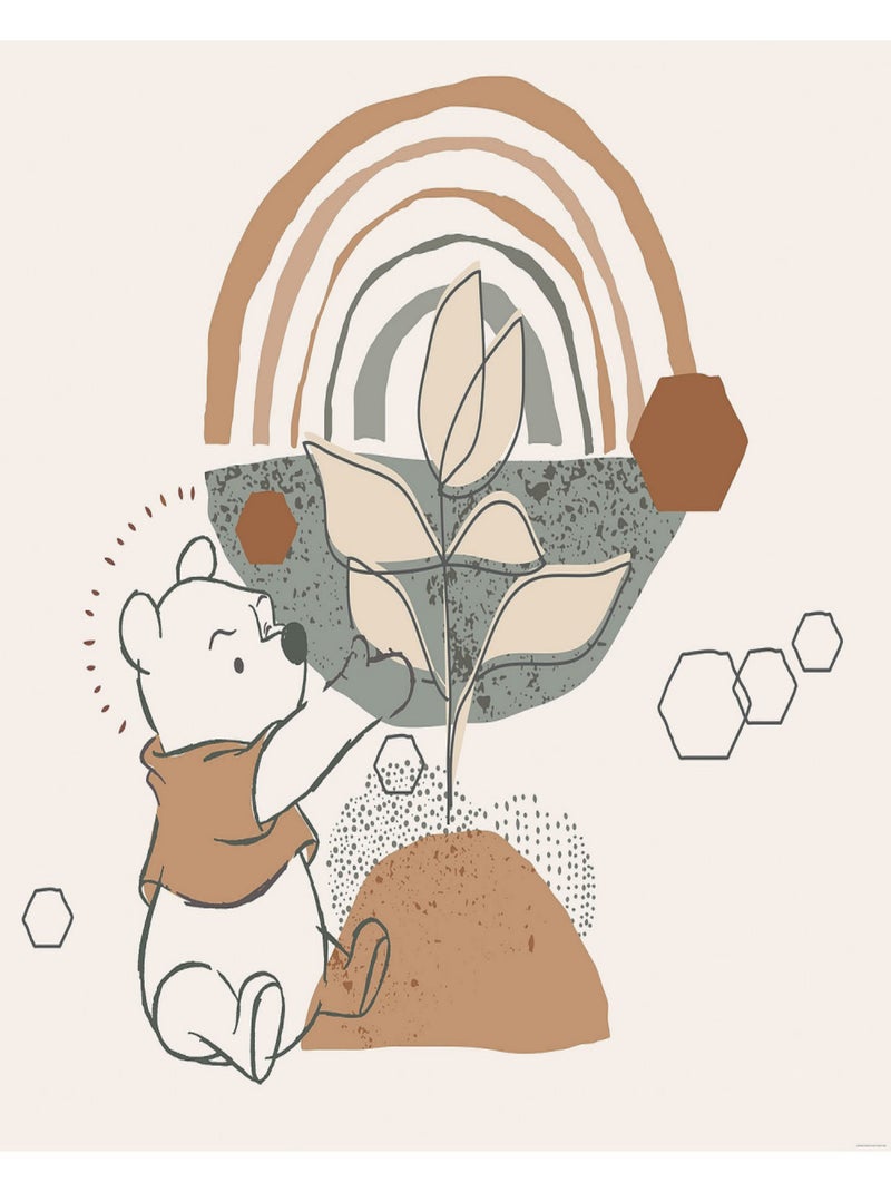 Poster XXL - Winnie l'ourson plante un arbre 300 x 280 cm Multicolore - Kiabi